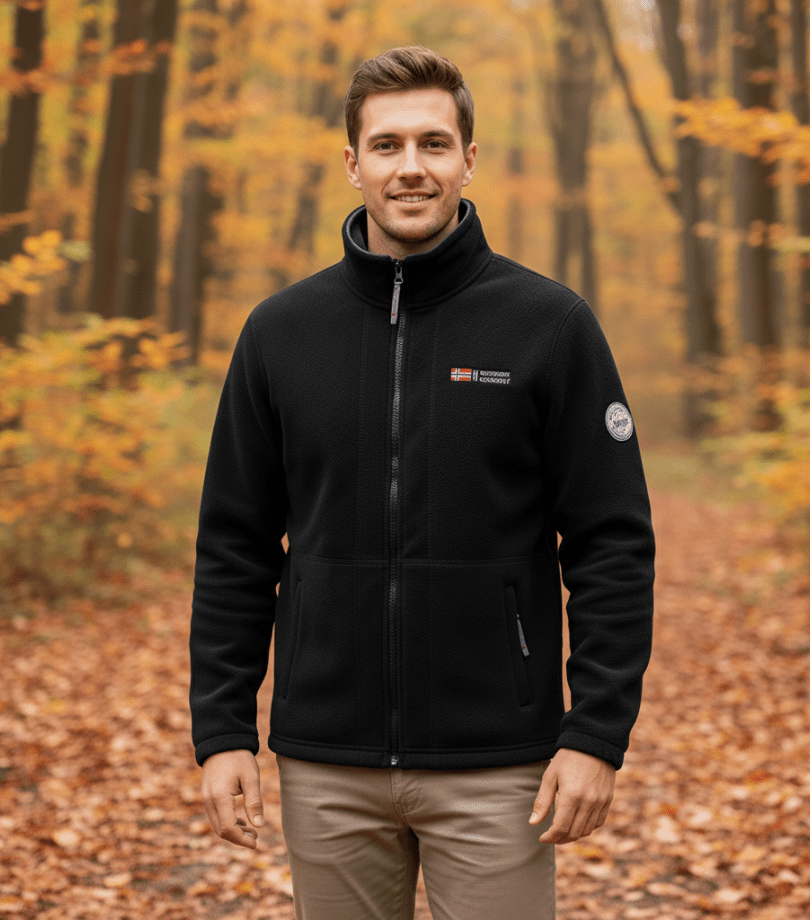Thermal Breathable Fleece Jacket with Full Zip Design-Field & Wild