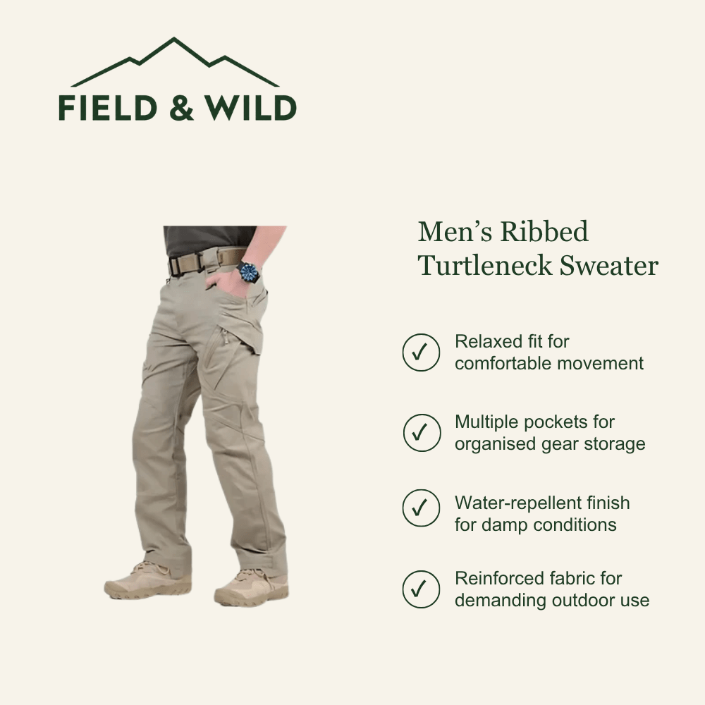 Durable Multi-Pocket Outdoor Trousers for Men-Field & Wild