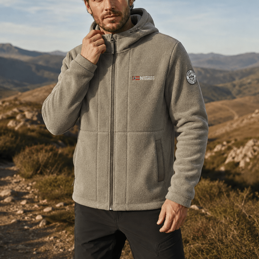 Men’s Fleece-Lined Outdoor Jacket with Windproof Protection-Field & Wild