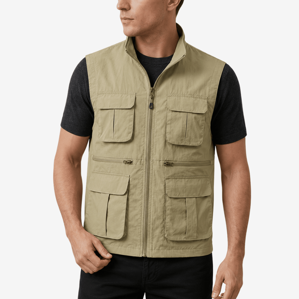 Lightweight Travel Vest with Multi-Pocket Quick-Dry Design-Field & Wild