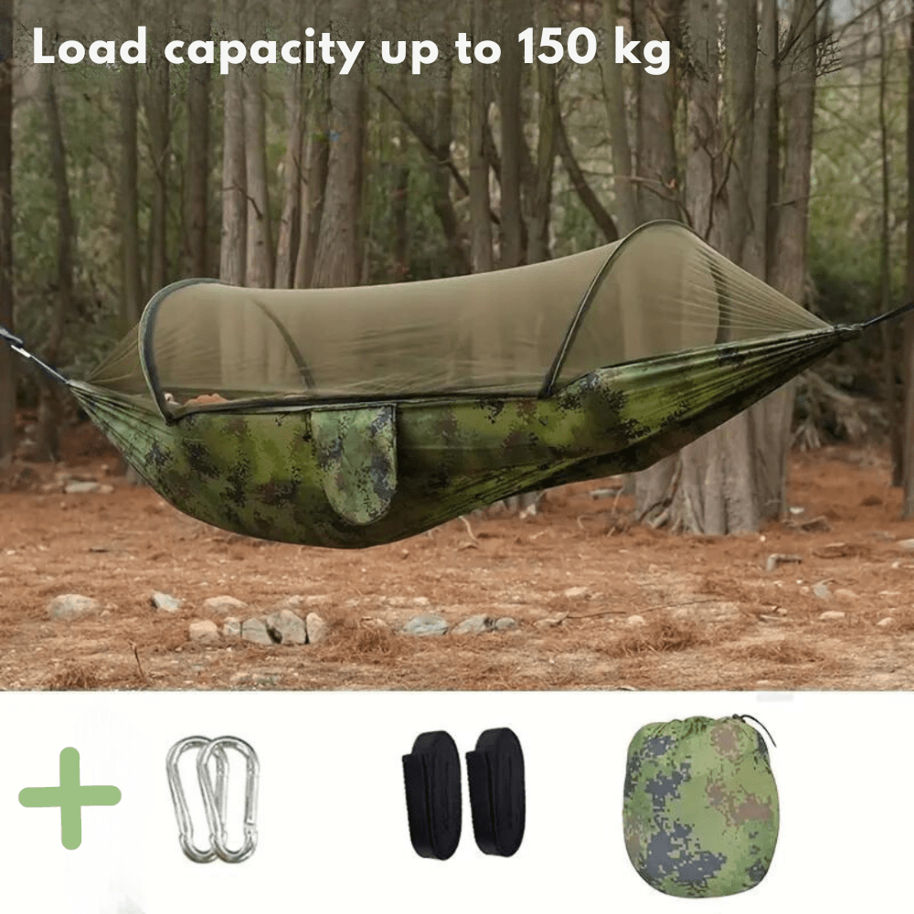 Lightweight Camping Hammock with Mosquito Net-Field & Wild