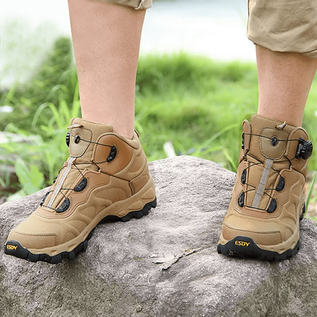 Hiking Shoes – Water-Resistant Supportive Design with Twist-Lock | Active Peaks-Field & Wild