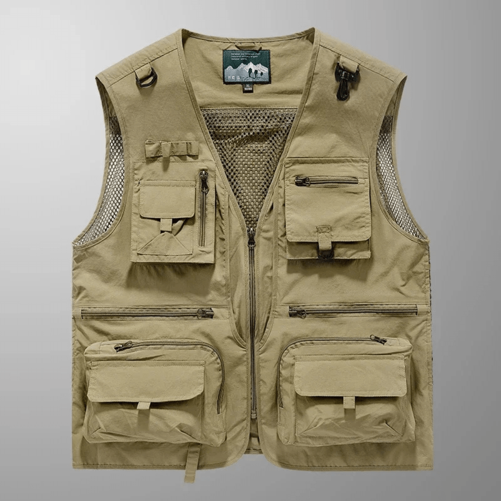 Lightweight Mesh Utility Vest with 14 Multi-Pocket Storage-Field & Wild