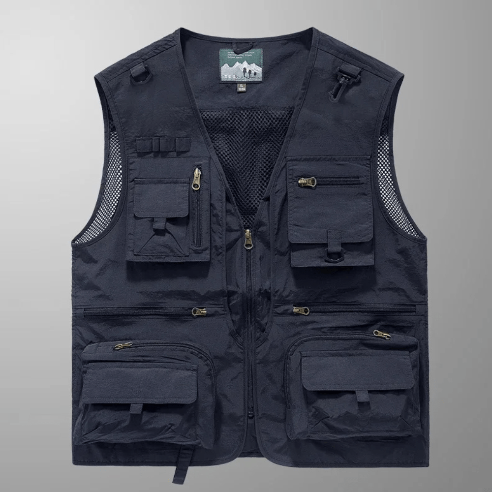 Lightweight Mesh Utility Vest with 14 Multi-Pocket Storage-Field & Wild