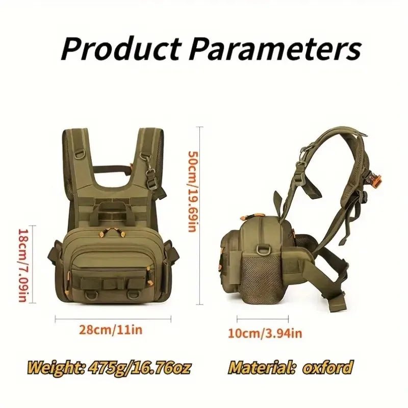 Fishing Chest Bag Durable Tactical Tackle Pack | Active Peaks-Field & Wild