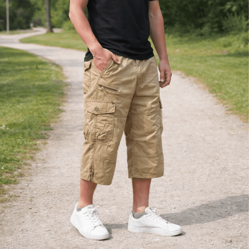 Lightweight Cargo Shorts with Loose Fit & Utility Pockets-Field & Wild