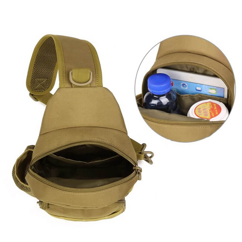 Water-Resistant 7L Crossbody Bag with Adjustable Shoulder Strap-Field & Wild
