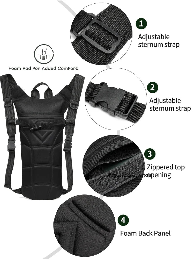 Hydration Backpack 3L Lightweight Water-Resistant | Active Peaks-Field & Wild