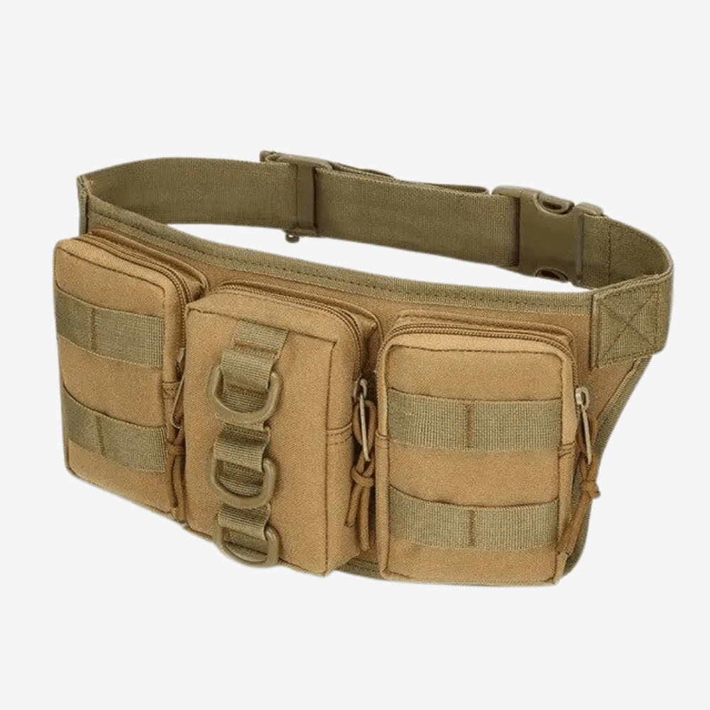Tactical 5L Waist Pack with Zipped Compartments - Field & Wild-Field & Wild