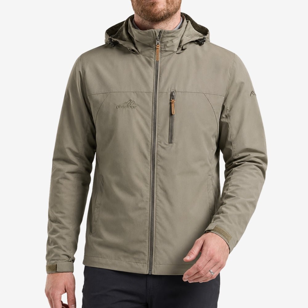 Lightweight Waterproof Outdoor Jacket with Nylon Shell-Field & Wild