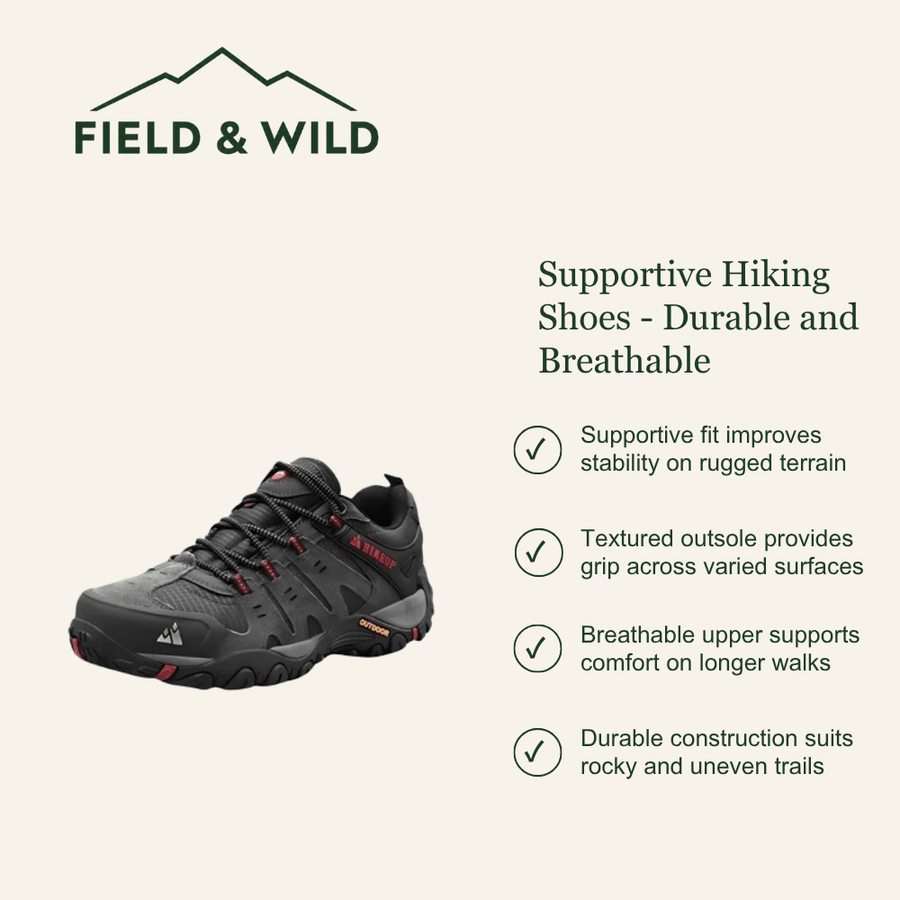 Supportive Hiking Shoes - Durable and Breathable - Field & Wild-Field & Wild