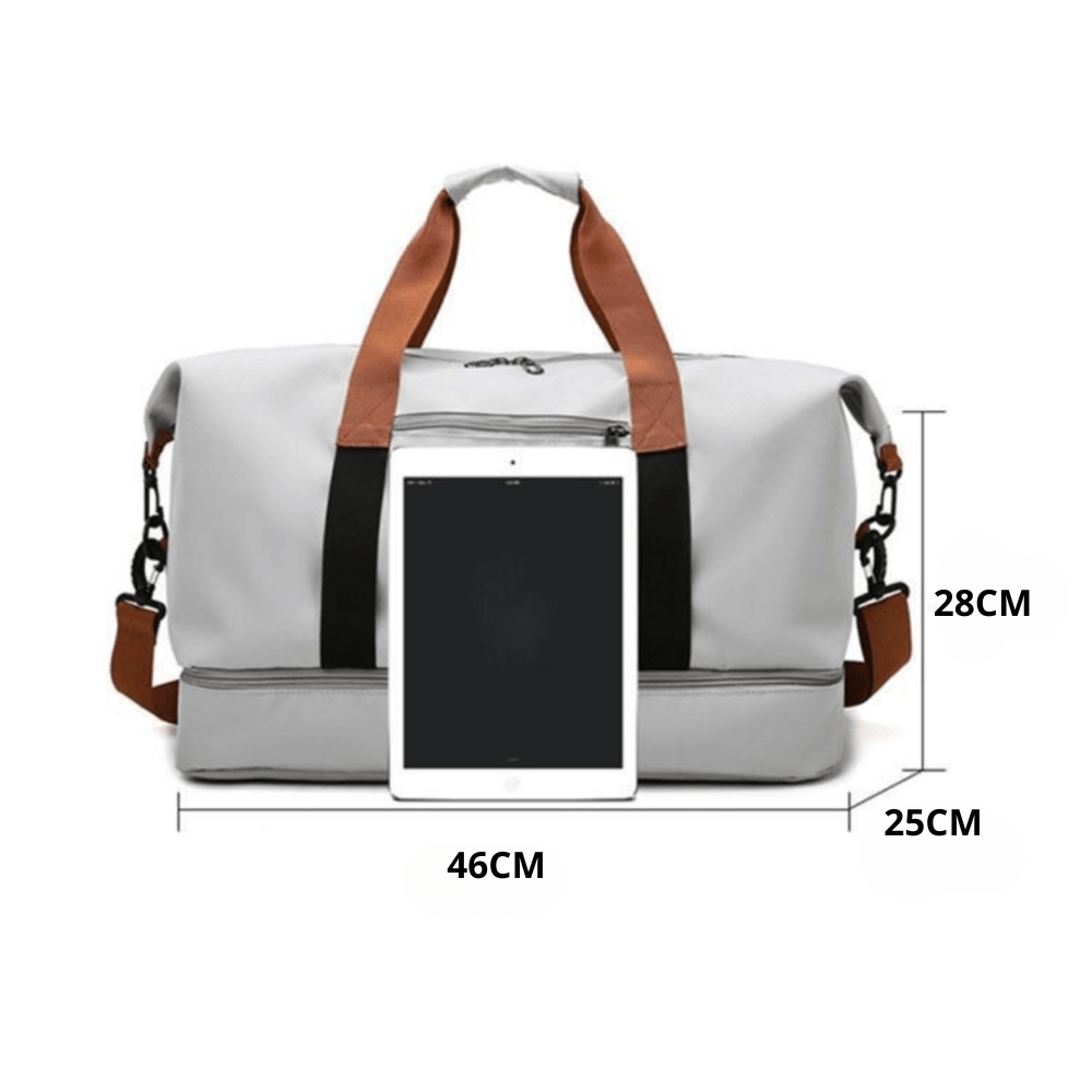Water-Resistant Sports Travel Bag with Separate Shoe Compartment-Field & Wild