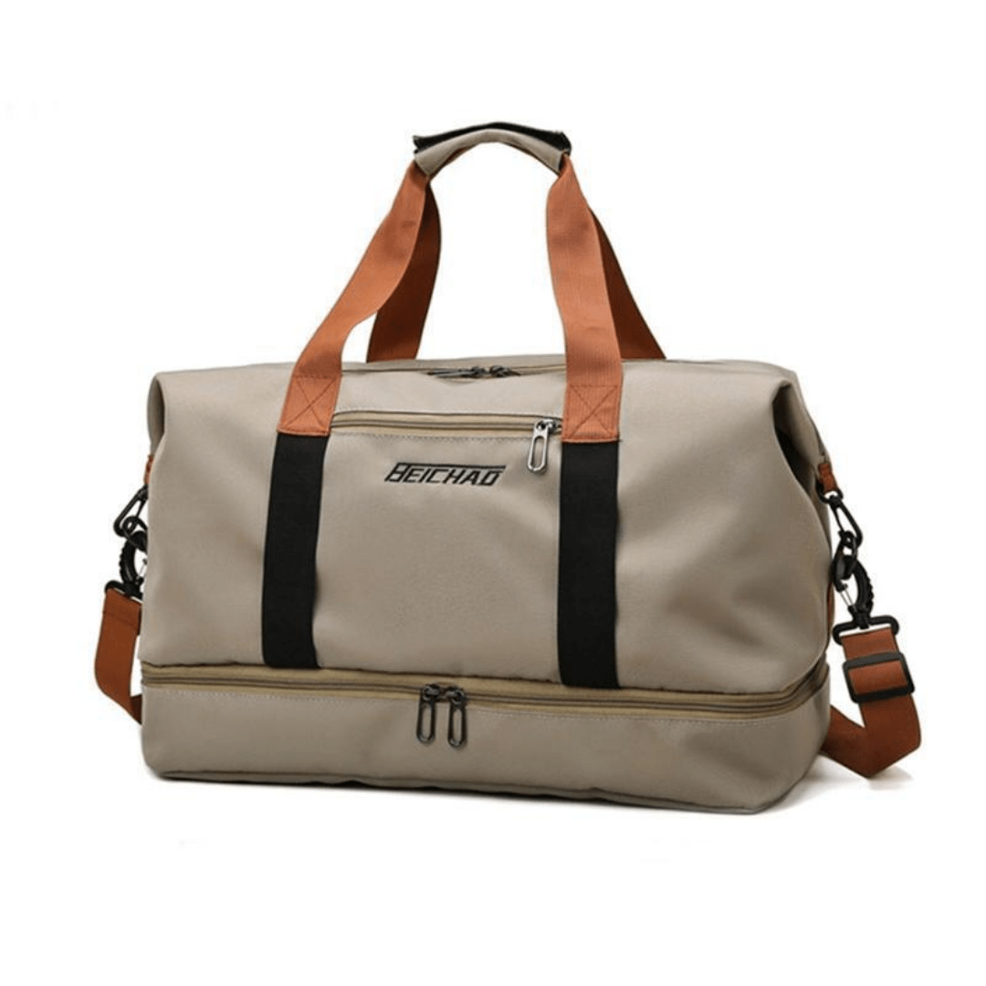 Water-Resistant Sports Travel Bag with Separate Shoe Compartment-Field & Wild