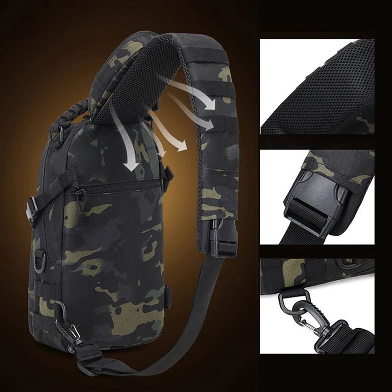 Tactical Chest Pack with MOLLE System – Lightweight & Versatile-Field & Wild