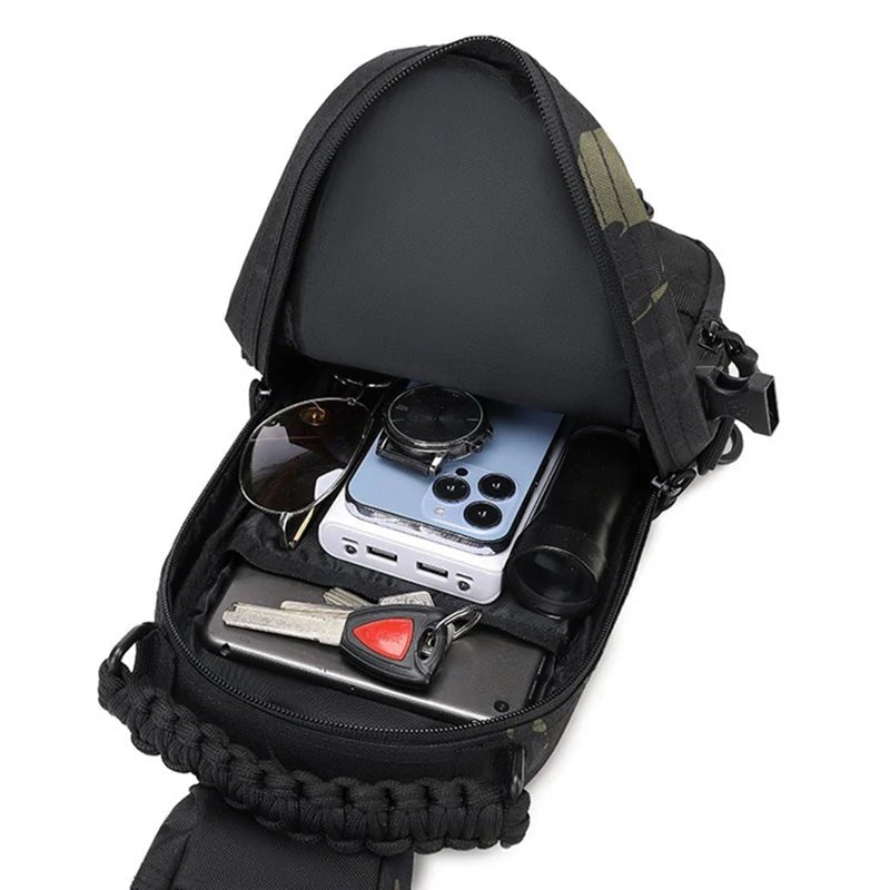 Tactical Chest Pack with MOLLE System – Lightweight & Versatile-Field & Wild