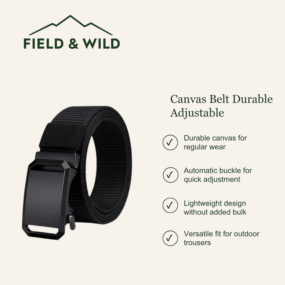 Canvas Belt Durable Adjustable - Field & Wild-Field & Wild