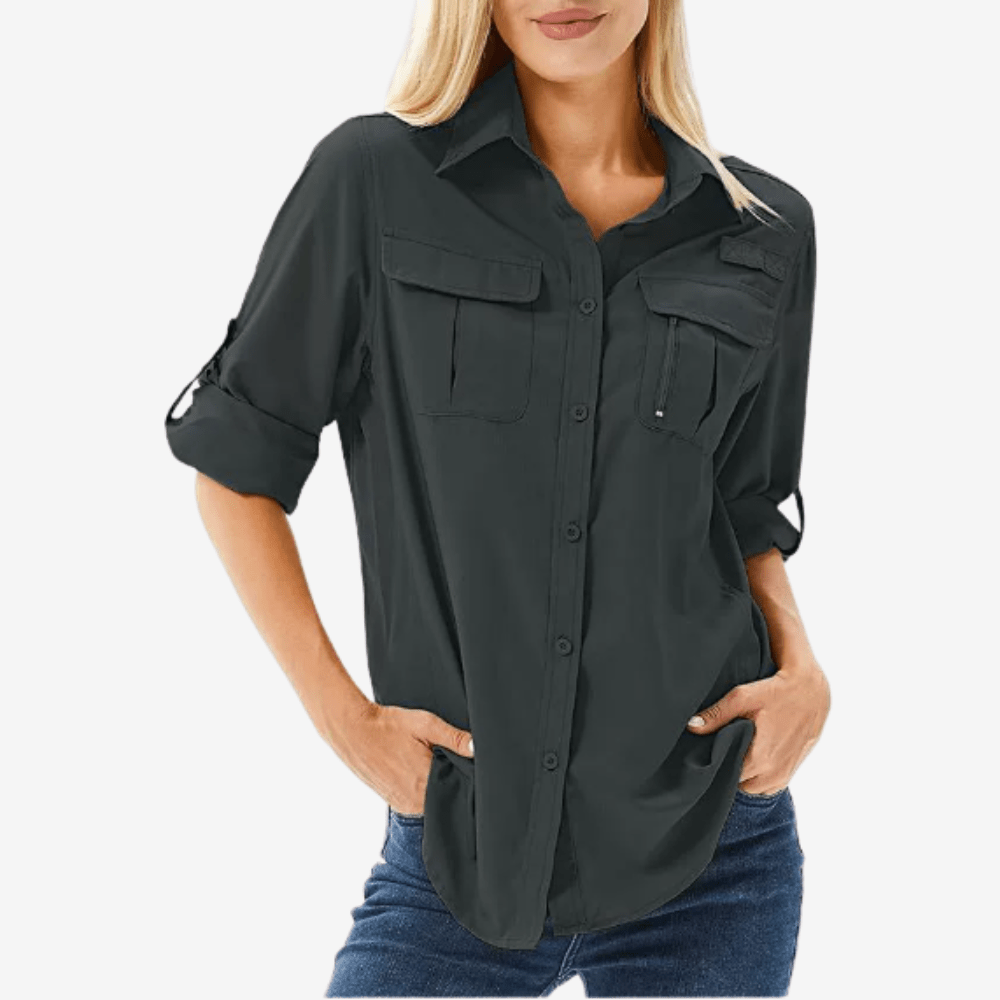 Women’s Lightweight Long Sleeve Hiking Shirt with UV Protection-Field & Wild