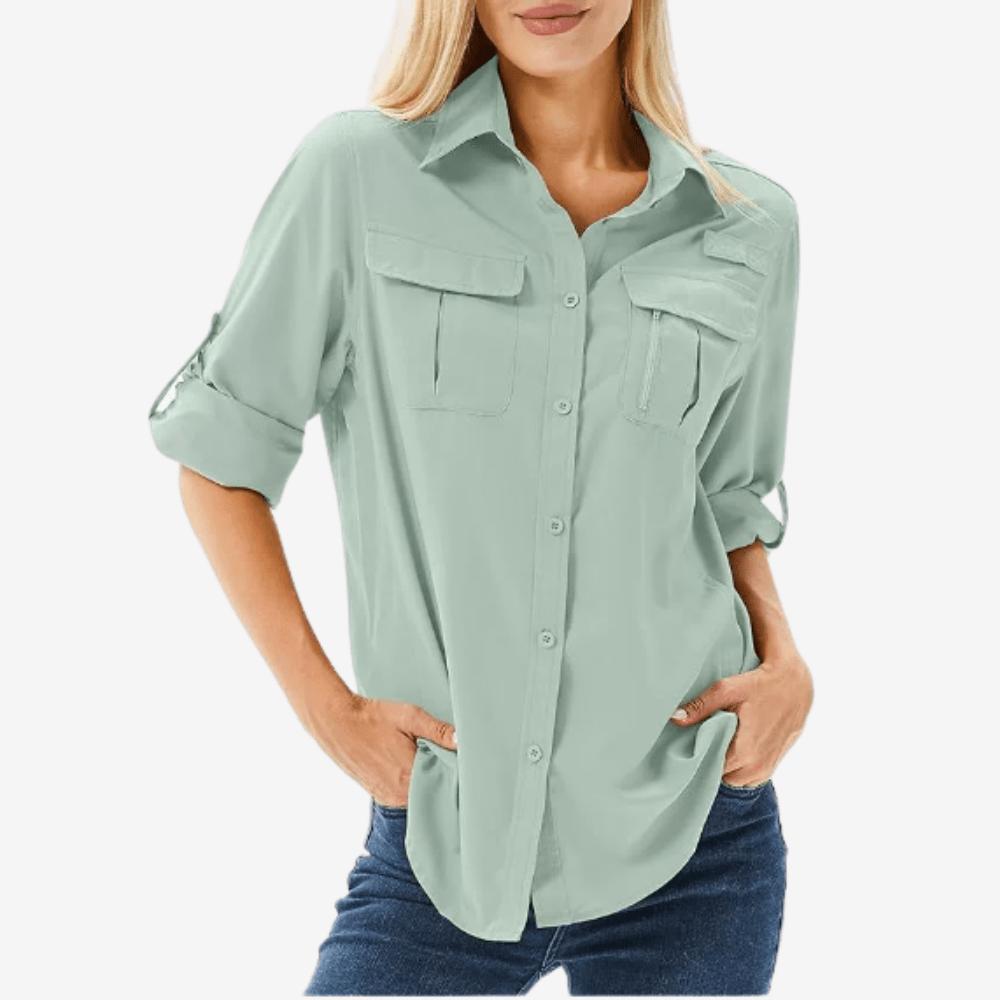 Women’s Lightweight Long Sleeve Hiking Shirt with UV Protection-Field & Wild