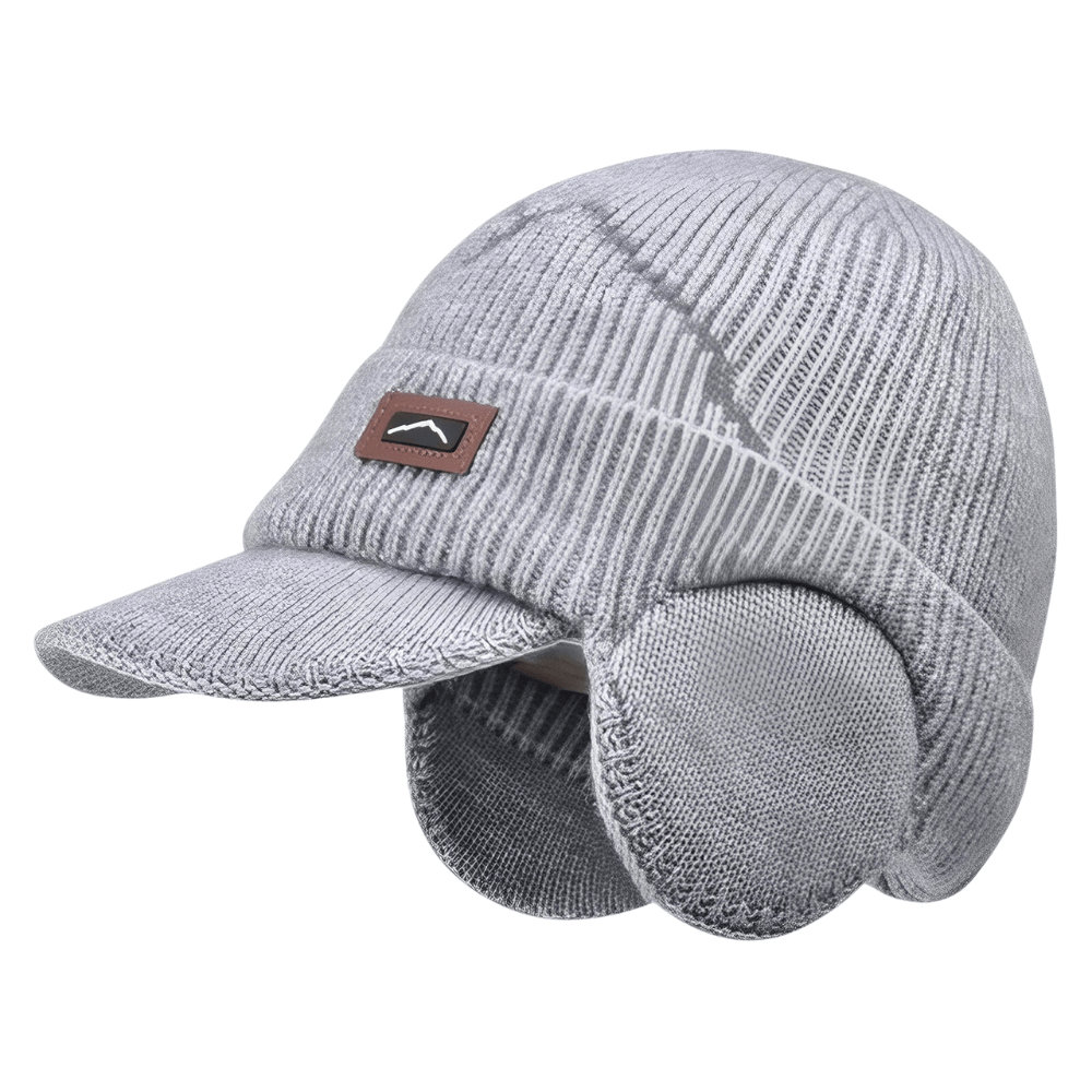 Fleece-Lined Winter Hat with Ear Flaps & Protective Visor-Field & Wild