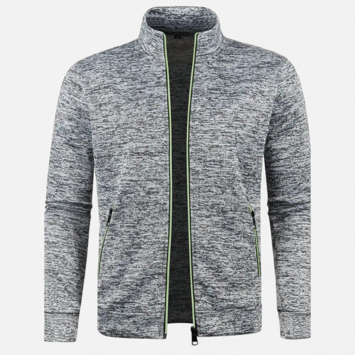 Full-Zip Knitted Cardigan for Outdoor Layering-Field & Wild