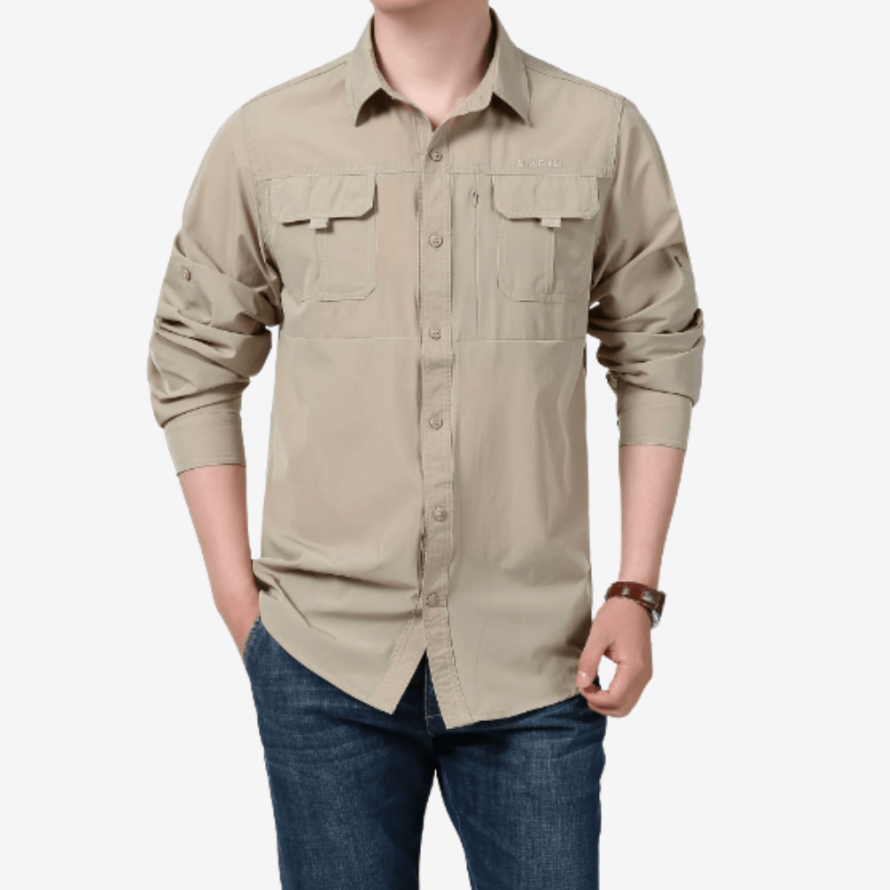 Lightweight Long Sleeve Hiking Shirt with UV Protection-Field & Wild