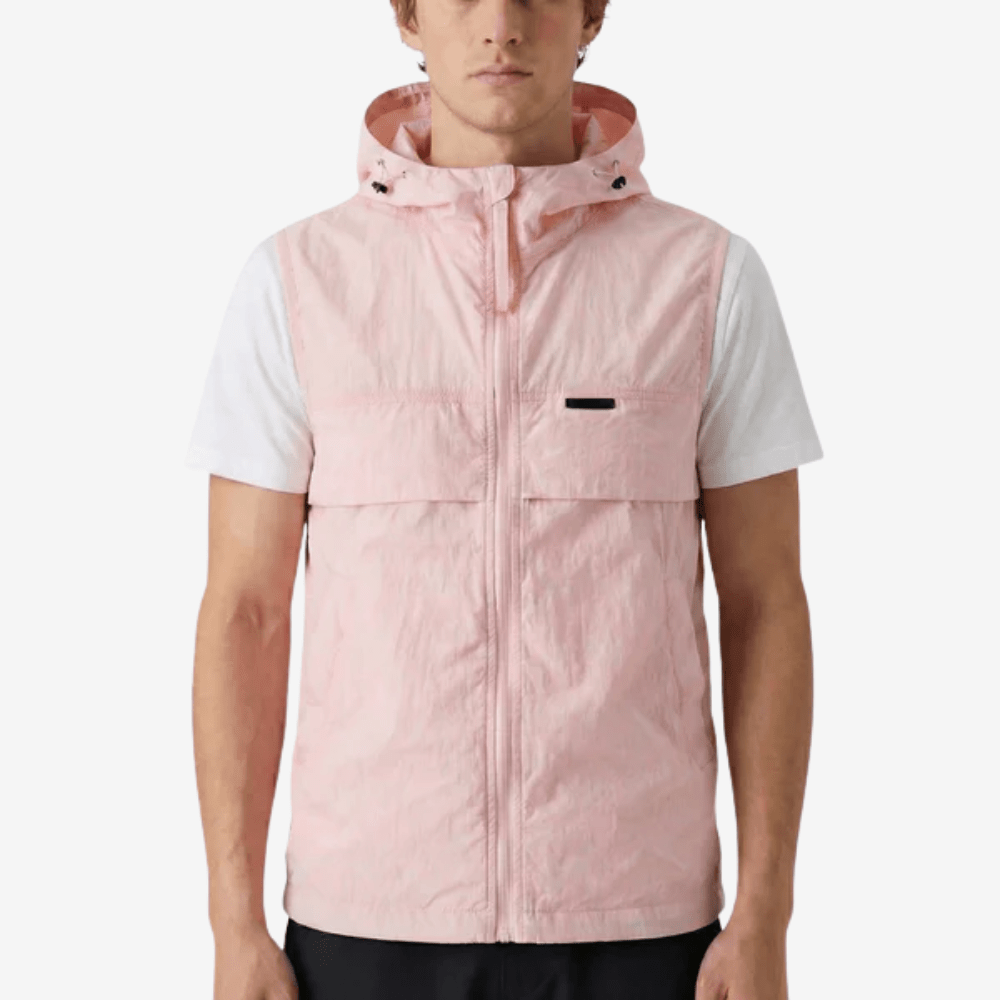 Lightweight Hooded Sleeveless Vest for Outdoor Walking-Field & Wild