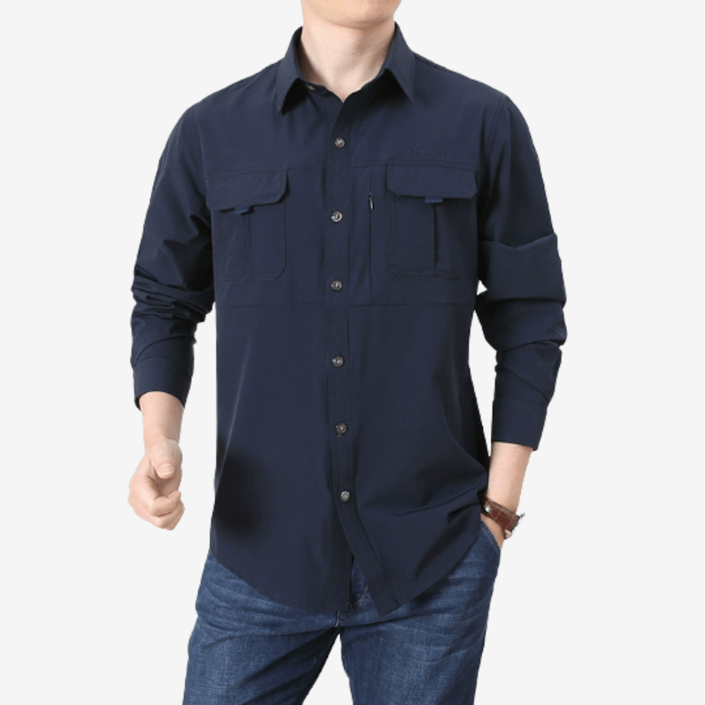 Lightweight Long Sleeve Hiking Shirt with UV Protection-Field & Wild