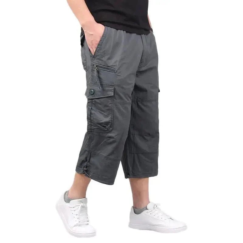 Lightweight Cargo Shorts with Loose Fit & Utility Pockets-Field & Wild