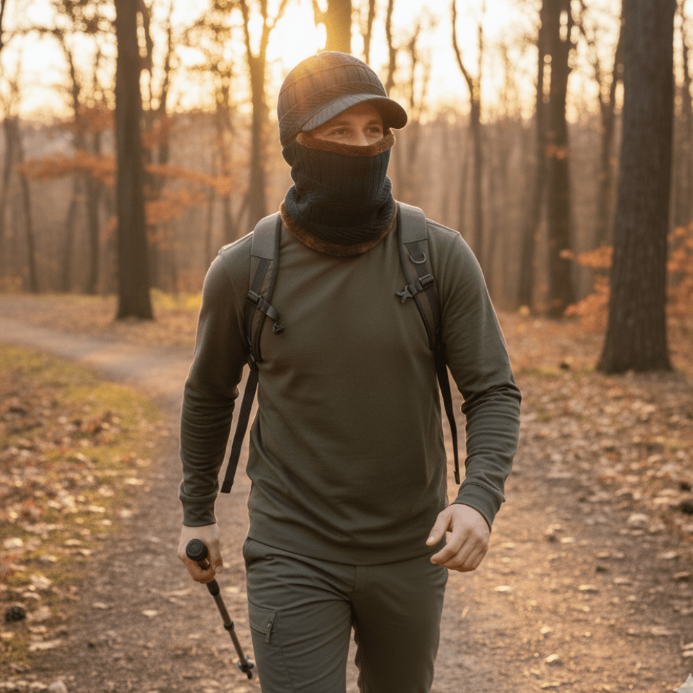 Thermal Balaclava Hat with Synthetic Fur Lining & Visor-Field & Wild