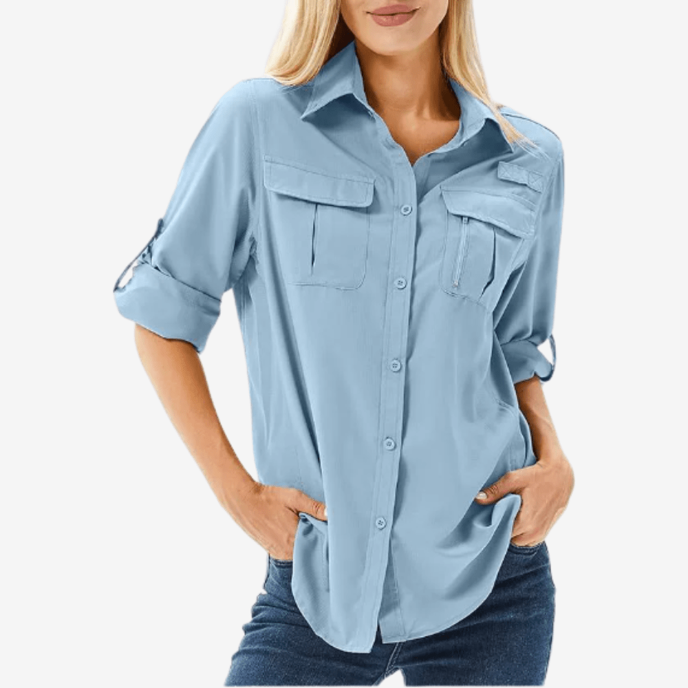 Women’s Lightweight Long Sleeve Hiking Shirt with UV Protection-Field & Wild