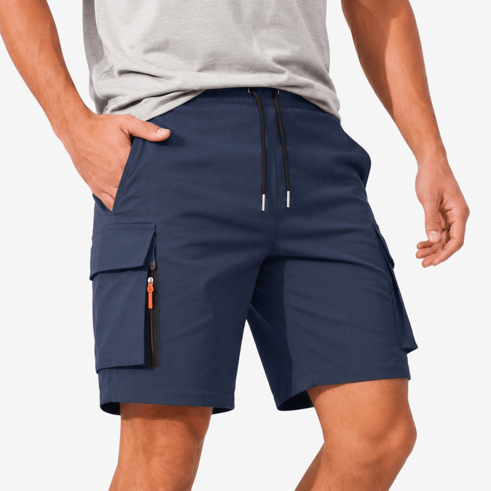 Men’s Lightweight Cargo Shorts with Secure Zip Pockets-Field & Wild
