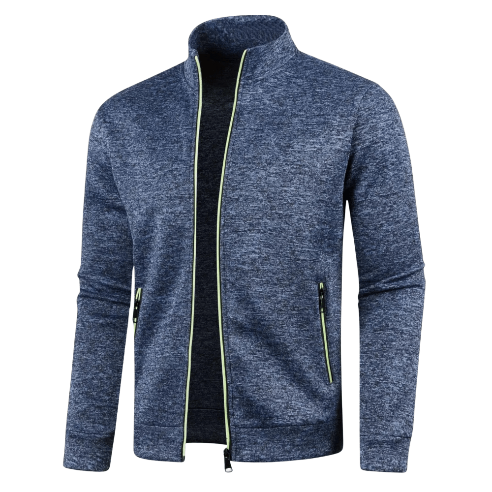 Full-Zip Knitted Cardigan for Outdoor Layering-Field & Wild