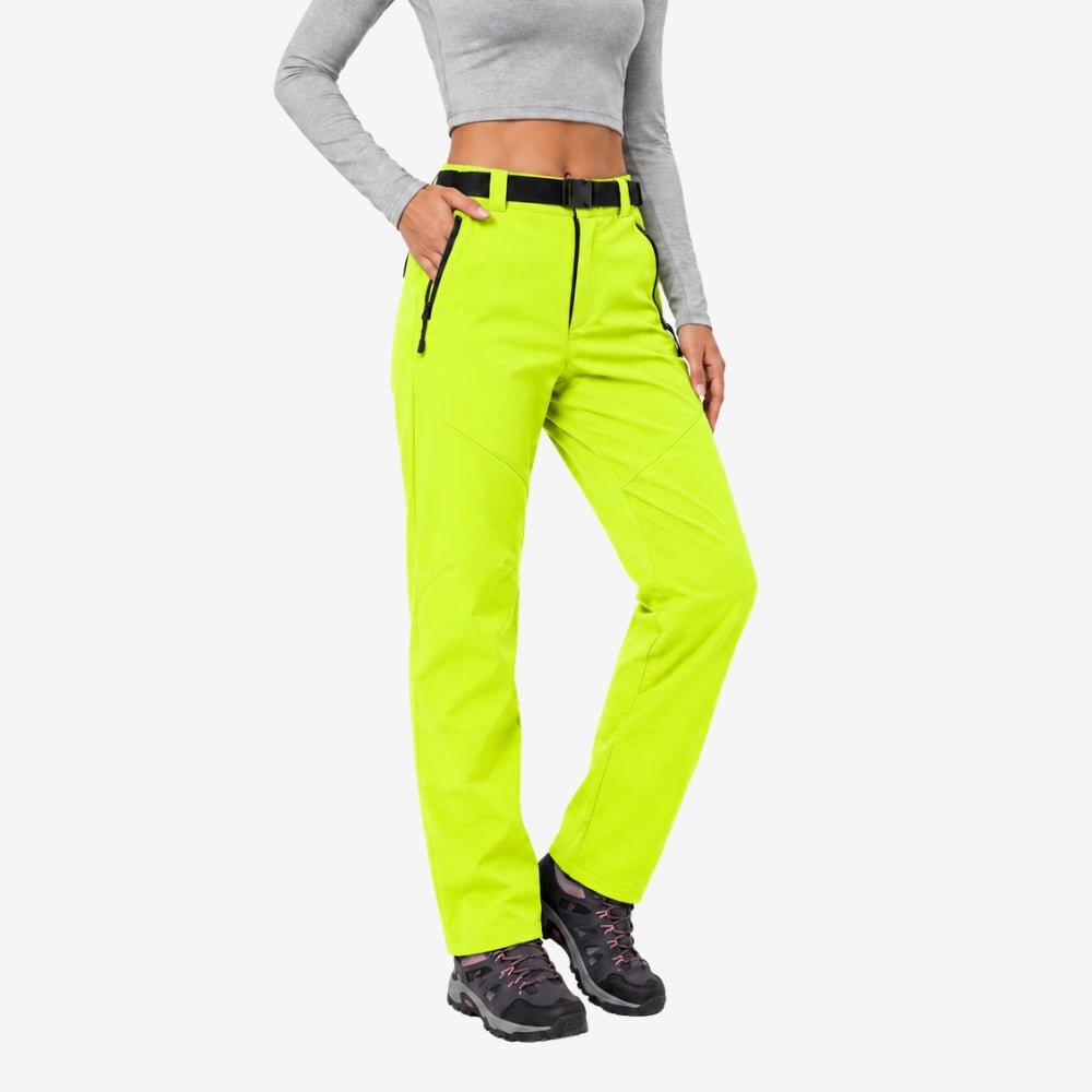 Women’s Waterproof Insulated Hiking Trousers with Fleece Lining-Field & Wild