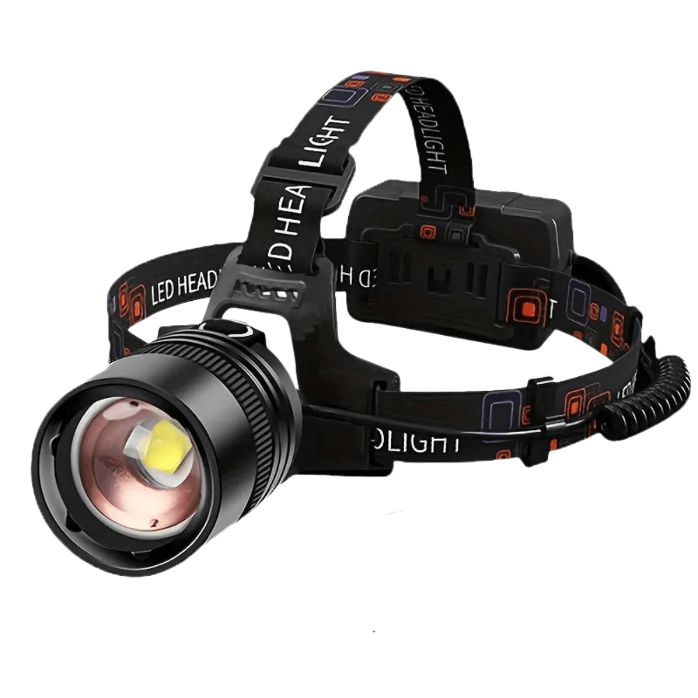 Rechargeable Aluminium LED Head Torch with 3 Light Modes-Field & Wild