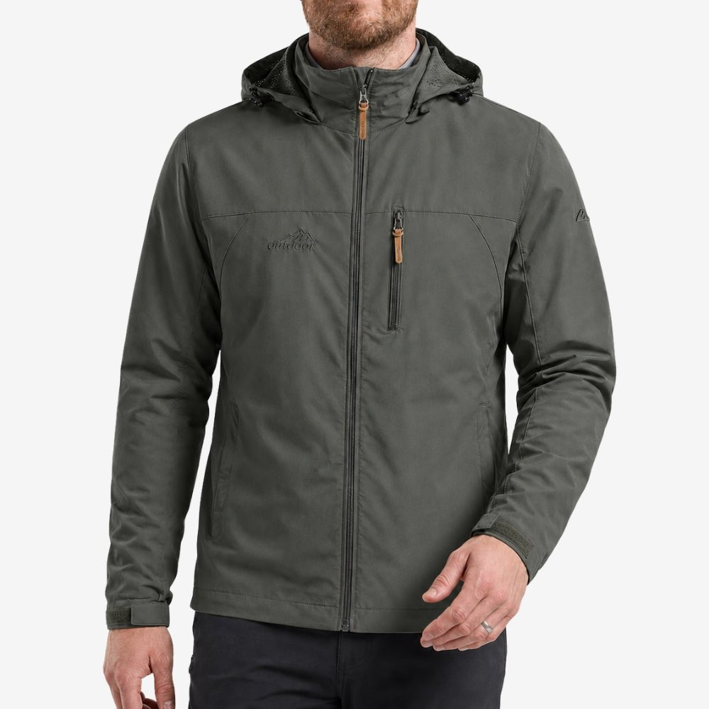 Lightweight Waterproof Outdoor Jacket with Nylon Shell-Field & Wild