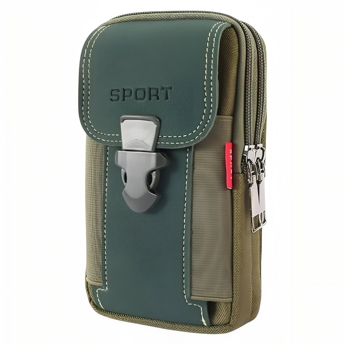 Compact Hiking Pouch with Belt Attachment & Zipped Compartments-Field & Wild
