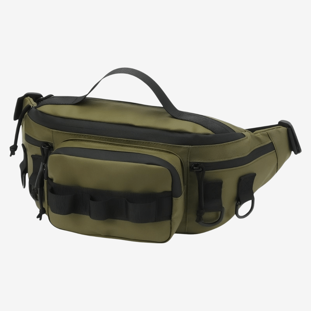 Compact Water-Resistant Hiking Waist Pack with Zipped Pockets-Field & Wild