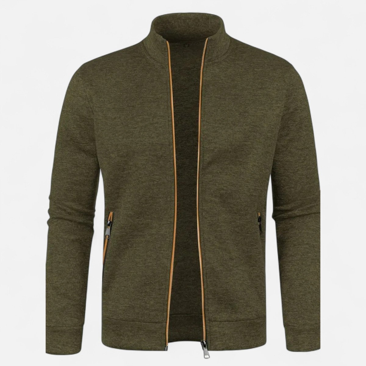 Full-Zip Knitted Cardigan for Outdoor Layering-Field & Wild