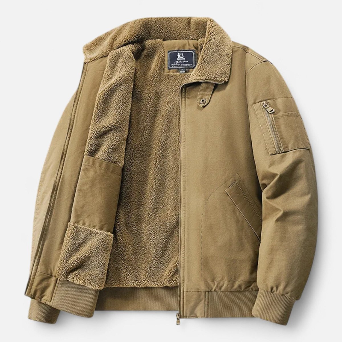 Men’s Insulated Cotton Outdoor Jacket for Cold-Weather Walks-Field & Wild