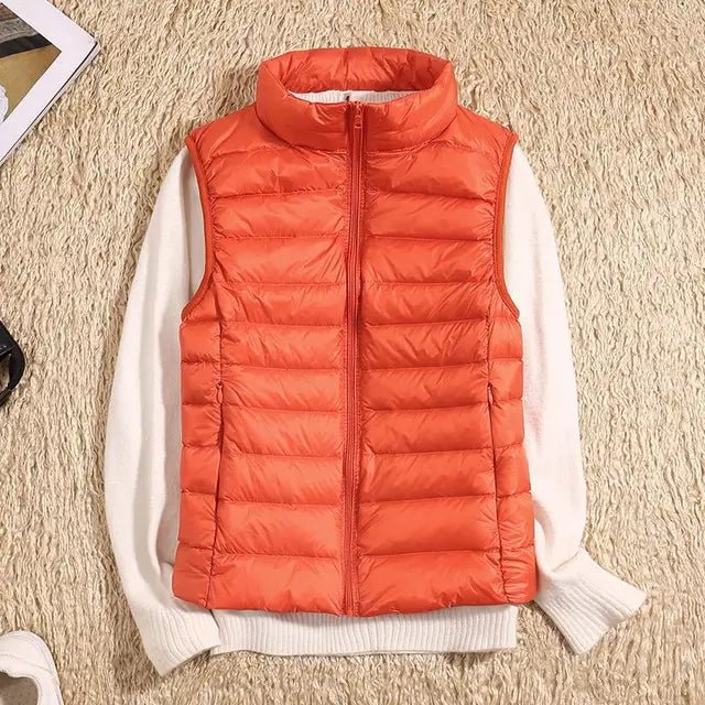 Lightweight Quilted Puffer Vest with High Collar-Field & Wild