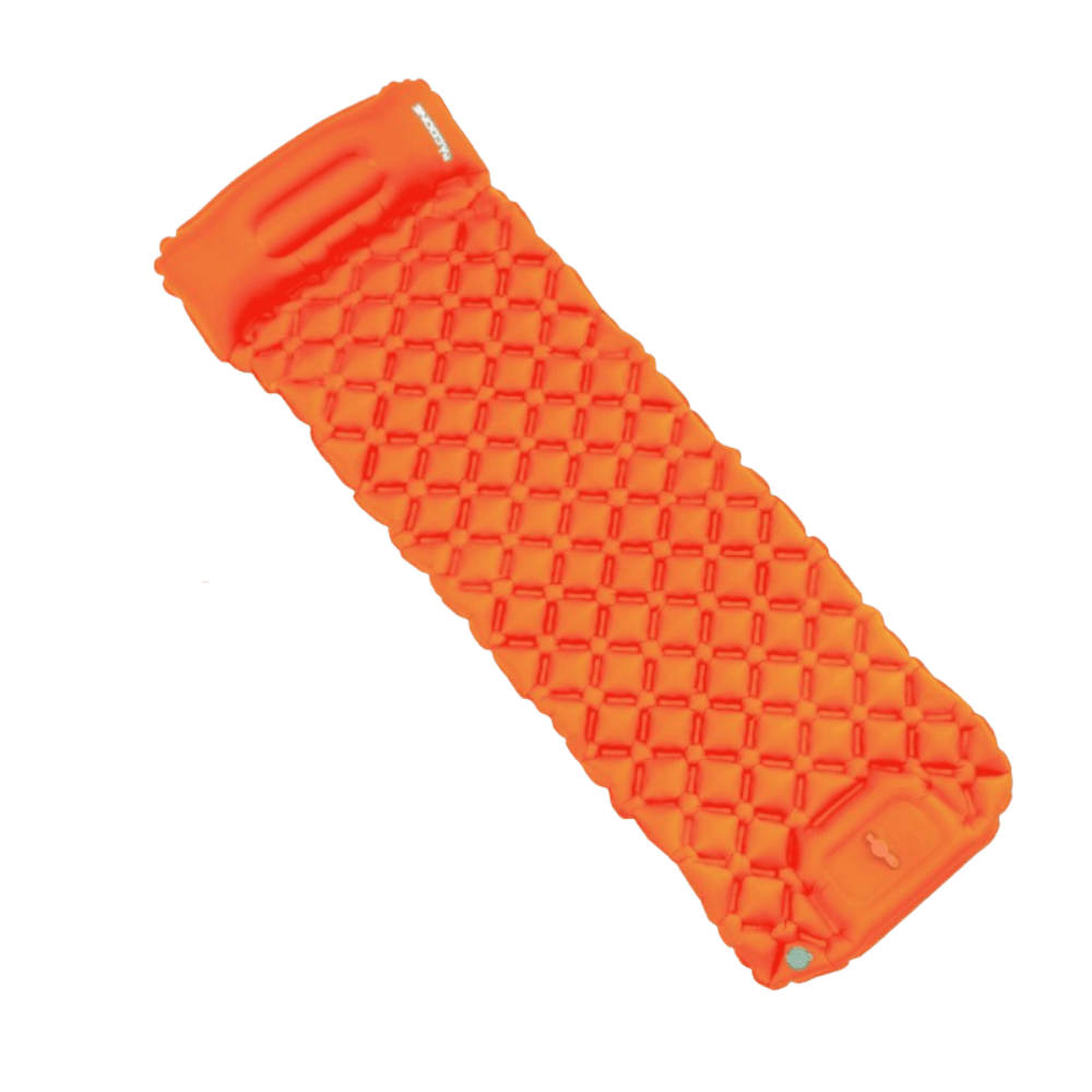 Inflatable Camping Sleeping Mat with Built-In Foot Pump-Field & Wild