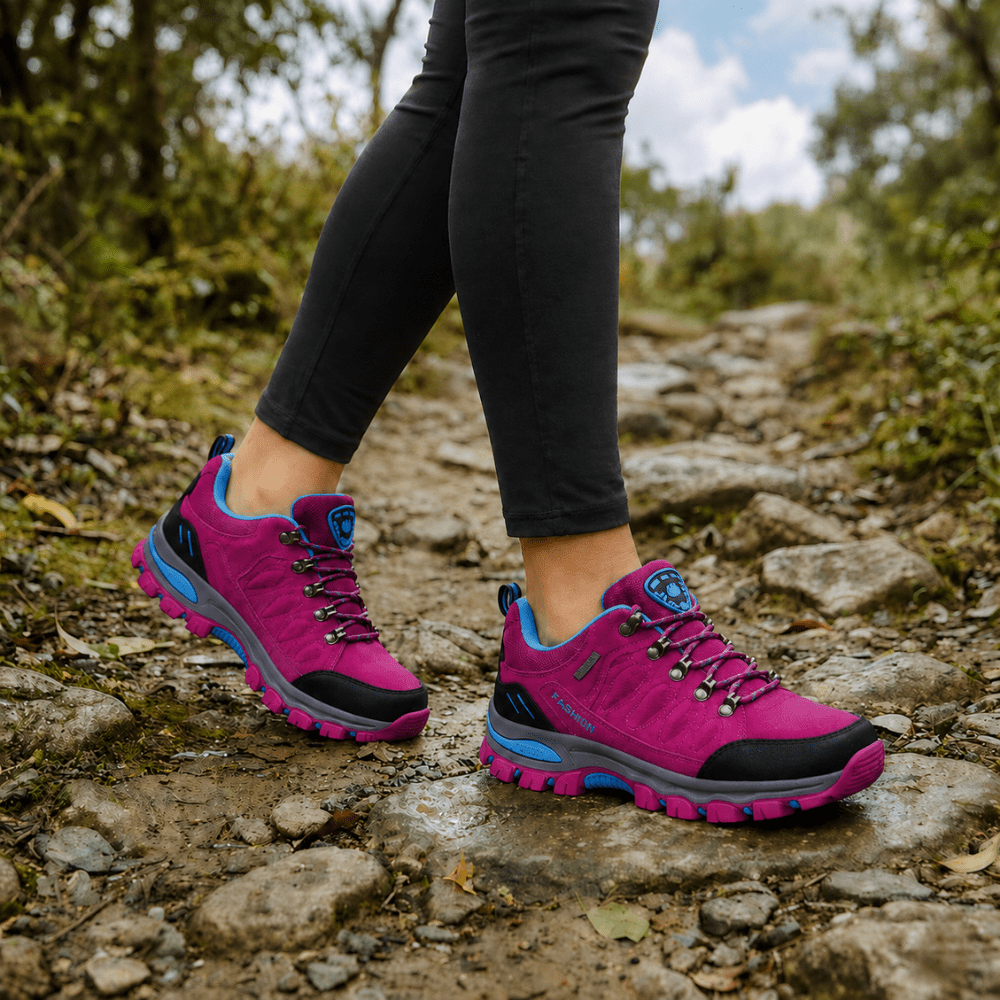 Women’s Waterproof Hiking Shoes with Cushioned Grip Sole-Field & Wild