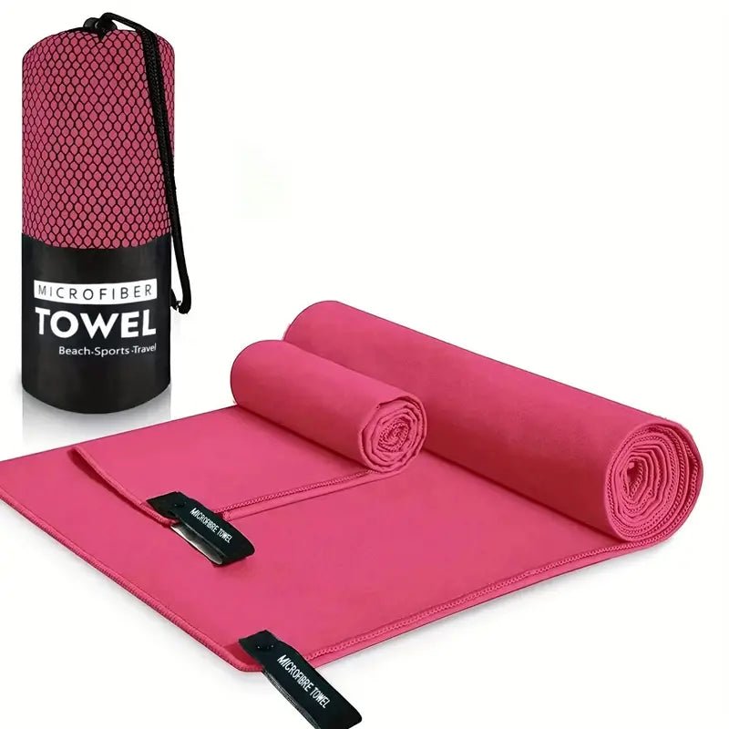Quick-Dry Microfibre Travel Towel Set with Carry Bag-Field & Wild