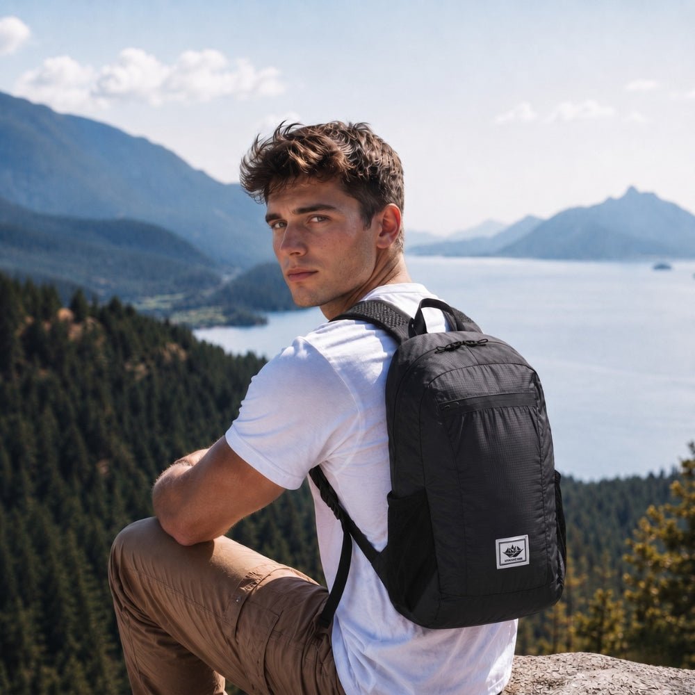 Foldable 20L Hiking Backpack with Water-Resistant Ripstop Design-Field & Wild