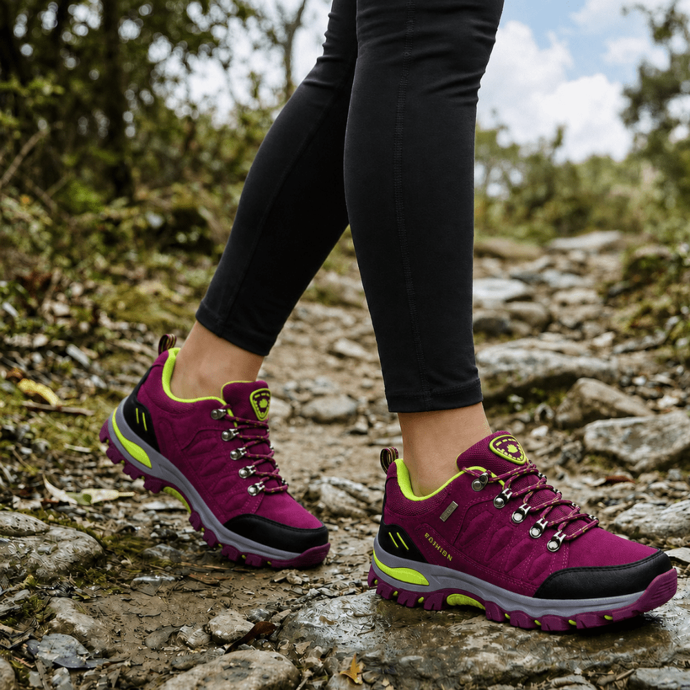 Women’s Waterproof Hiking Shoes with Cushioned Grip Sole-Field & Wild