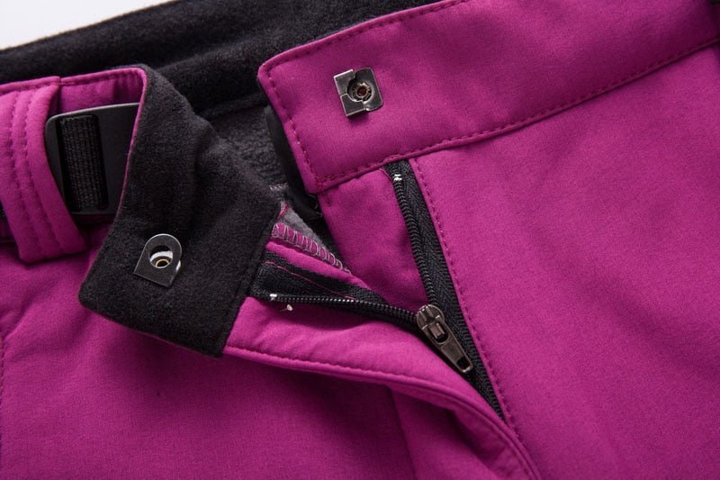 Women’s Waterproof Insulated Hiking Trousers with Fleece Lining-Field & Wild