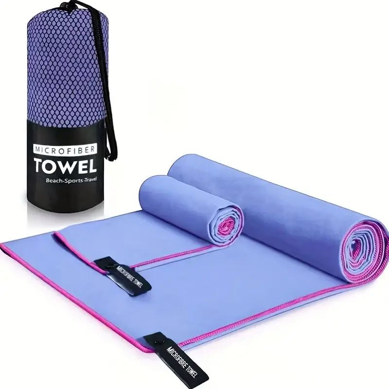 Quick-Dry Microfibre Travel Towel Set with Carry Bag-Field & Wild