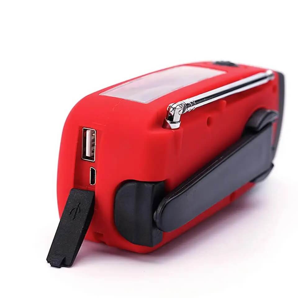Compact Emergency Radio with LED Light & 1200mAh Power Bank-Field & Wild