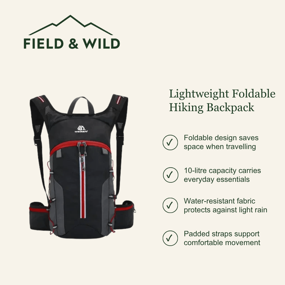 Lightweight Foldable Hiking Backpack - Field & Wild-Field & Wild
