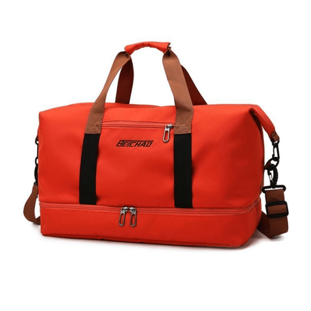 Water-Resistant Sports Travel Bag with Separate Shoe Compartment-Field & Wild